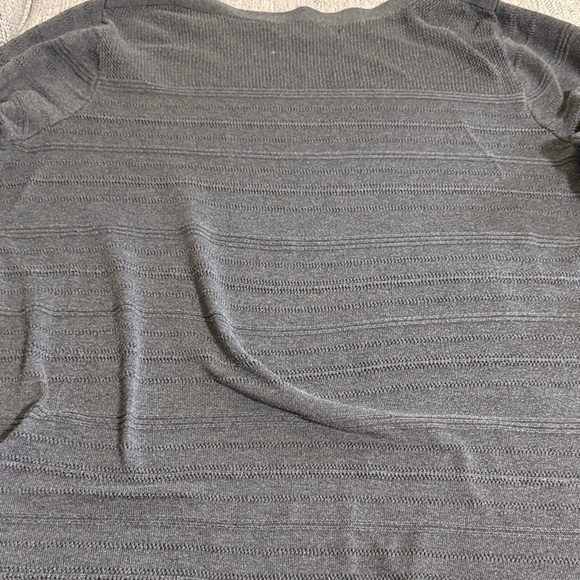 Apt. 9 Charcoal Gray Textured Knit Sweater XL Lightweight Minimalist Workwear - Picture 12 of 15